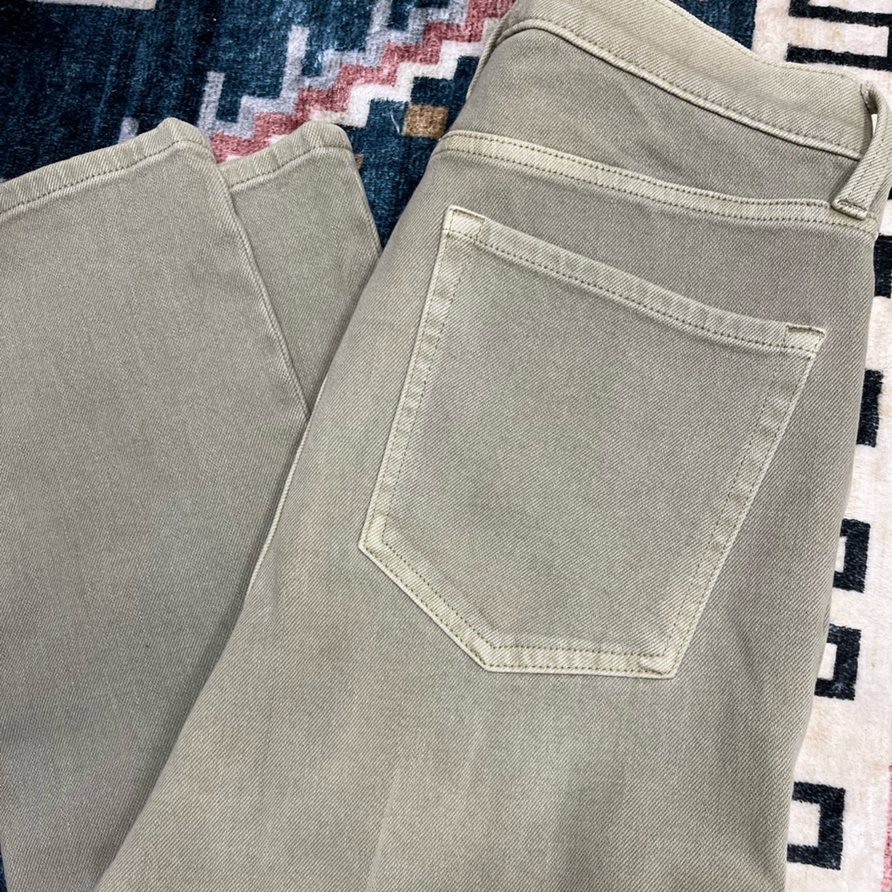 Banana Republic High rise slim tan soft denim pants premium size 29 NWT - Picture 4 of 14